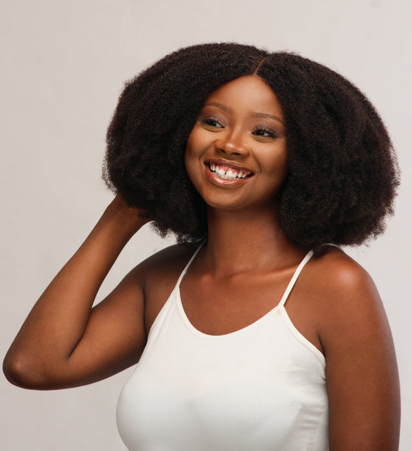 Afro Goddess Wig With Closure or Frontal - 4B/4C Afro Kinky Wig